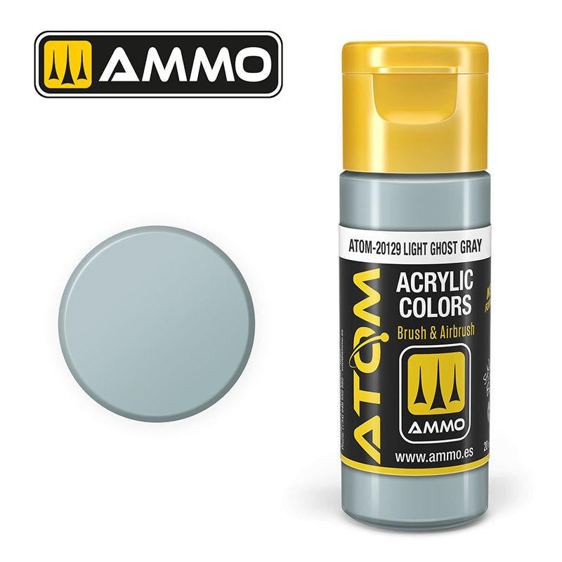 MiG Ammo ATOM COLOR Light Ghost Gray FS36375 - RAL7001 (20129)